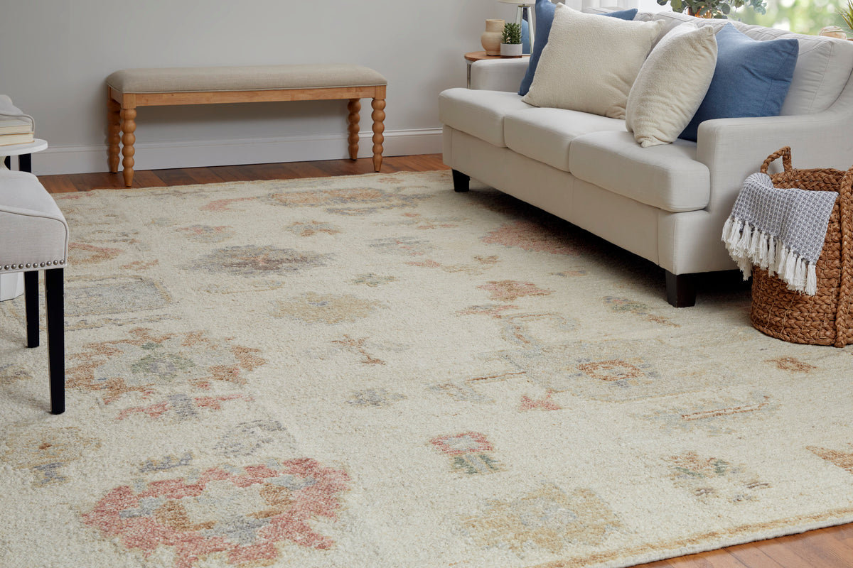 Grafton 69FLF Ivory/Multi Rug by Feizy