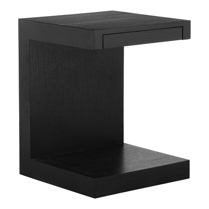 Zio Side Accent Table Black Oak