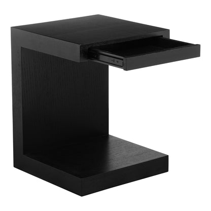 Zio Side Accent Table Black Oak