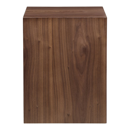 Zio Side Accent Table Walnut Brown