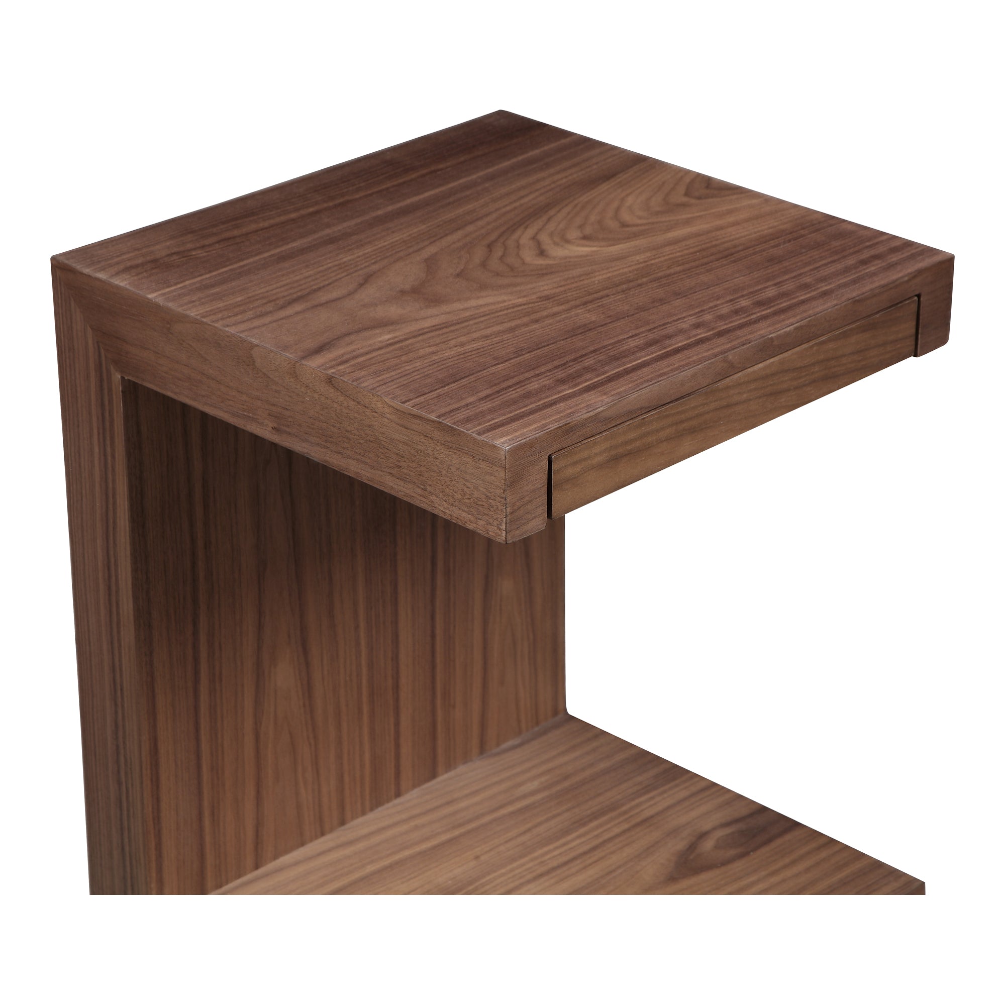 Zio Side Accent Table Walnut Brown