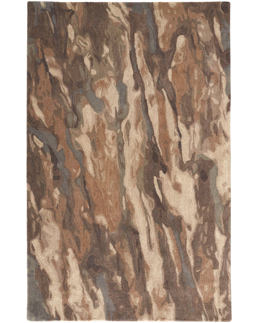 Amira 8632F Brown Rug by Feizy