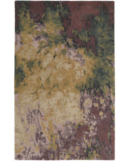 Amira 8633F Purple/Green Rug by Feizy