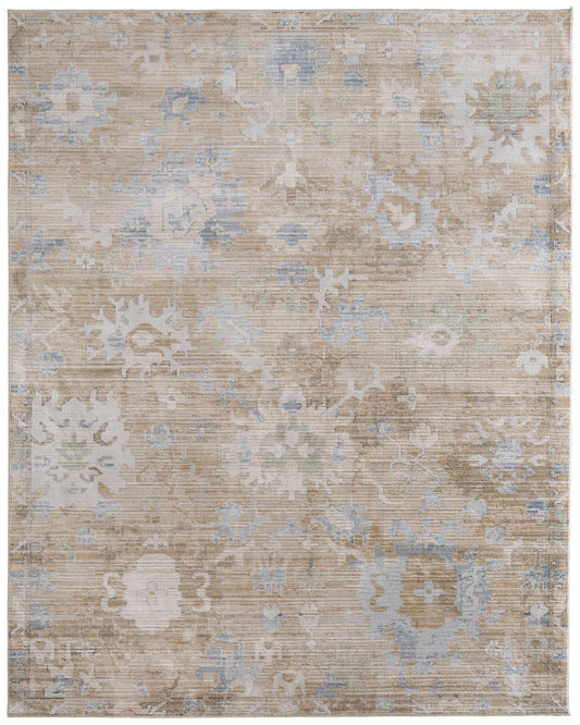 Augustine 39TXF Beige/Blue Rug by Feizy
