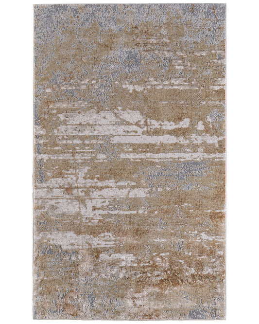Aura 3567F Beige/Gold Rug by Feizy