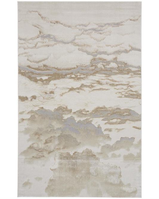 Aura 3727F Beige/Gold Rug by Feizy