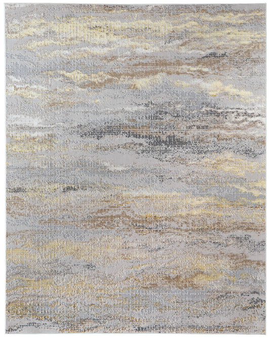 Aura 3735F Gold/Gray Rug by Feizy