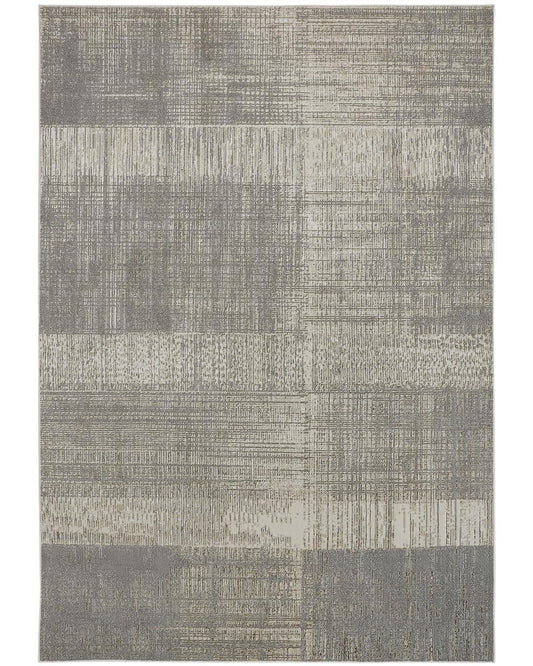 Aura 3736F Gold/Beige Rug by Feizy