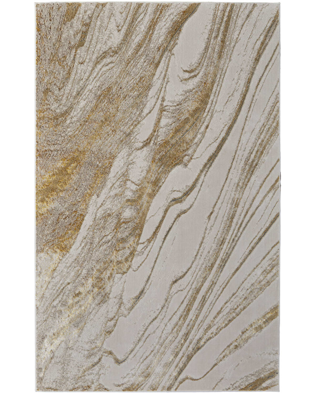 Aura 39LLF Ivory/Gold Rug by Feizy