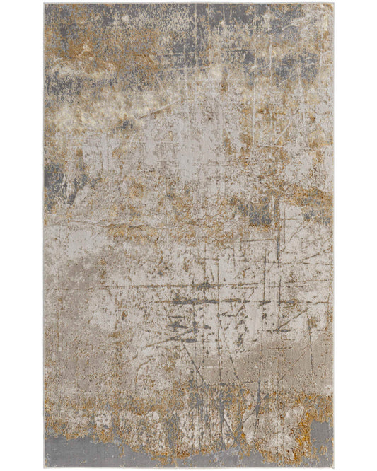 Aura 39LNF Gold/Gray Rug by Feizy