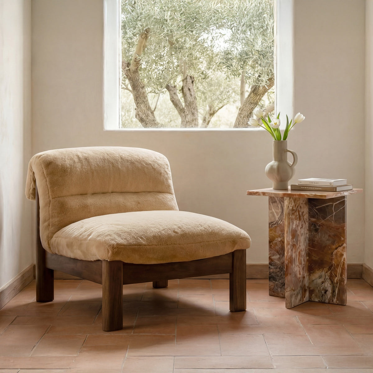 Pierce Accent Chair Faux by Moe's Home