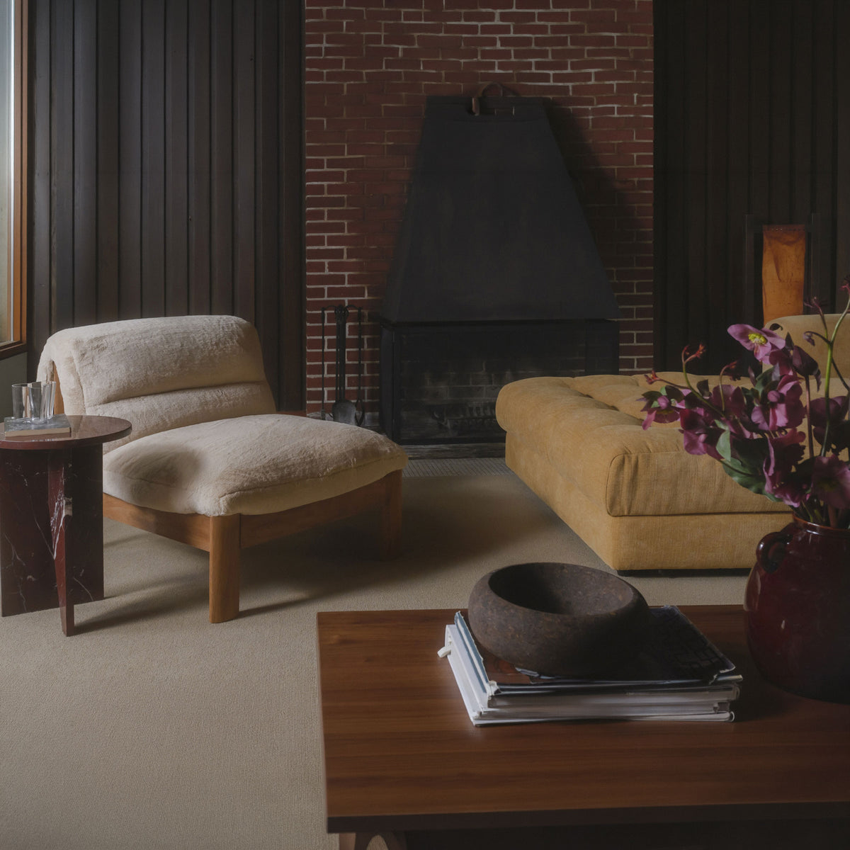 Pierce Accent Chair Faux by Moe's Home