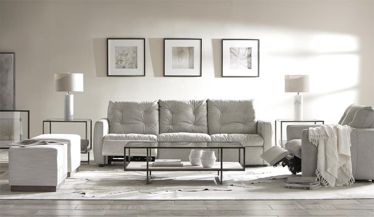 Merino Fabric Cocktail Ottoman by Bernhardt