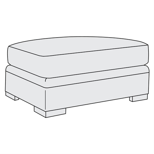 Fairfax Fabric Ottoman (B1671) by Bernhardt