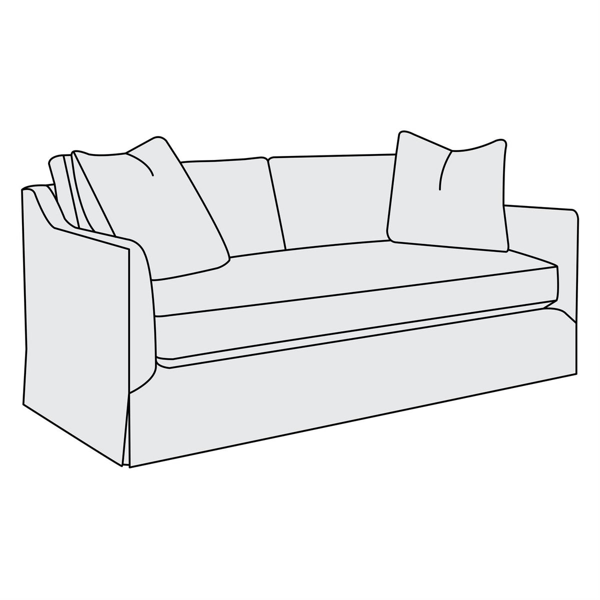 Langley Fabric Loveseat (B1725A) by Bernhardt