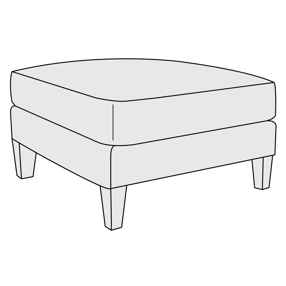 Marisol Fabric Ottoman (B1861) by Bernhardt