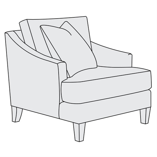Marisol Fabric Chair (B1862) by Bernhardt
