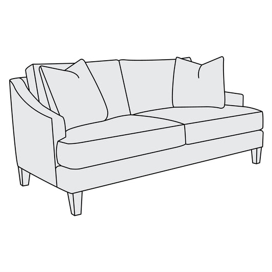 Marisol Fabric Loveseat (B1865) by Bernhardt