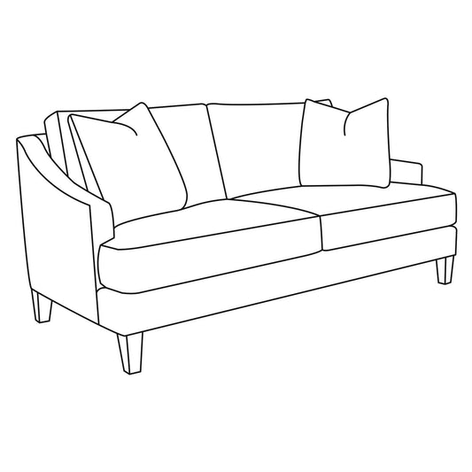 Marisol Fabric Loveseat (B1865A) by Bernhardt