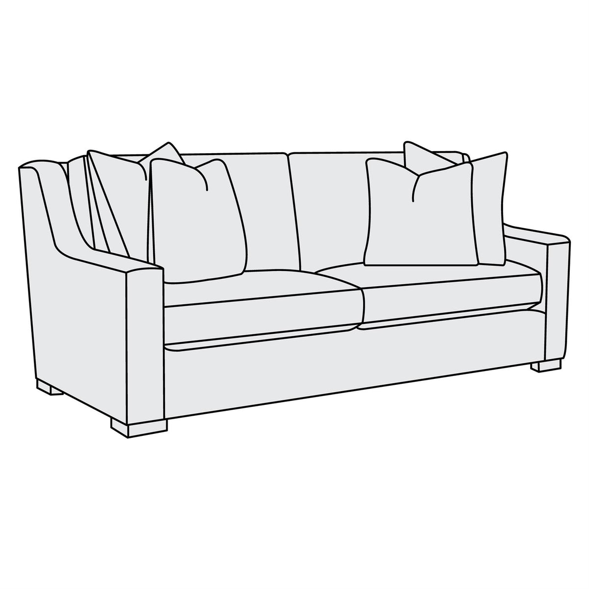 Germain Fabric Sofa (B2666P) by Bernhardt