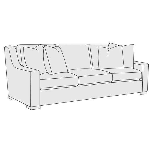 Germain Fabric Sofa (B2667P) by Bernhardt