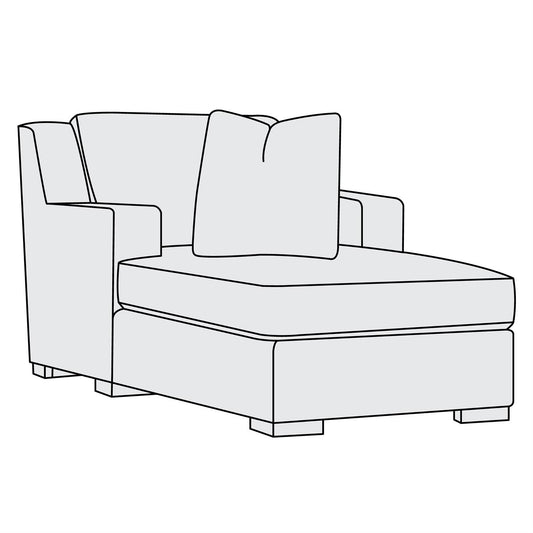 Germain Fabric Chaise (B2689P) by Bernhardt