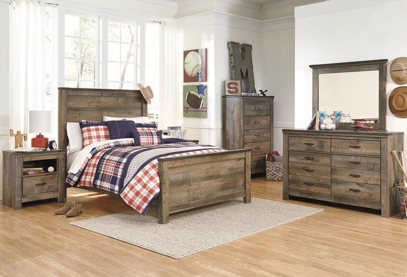 Trinell Bed with 2 Storage Drawers