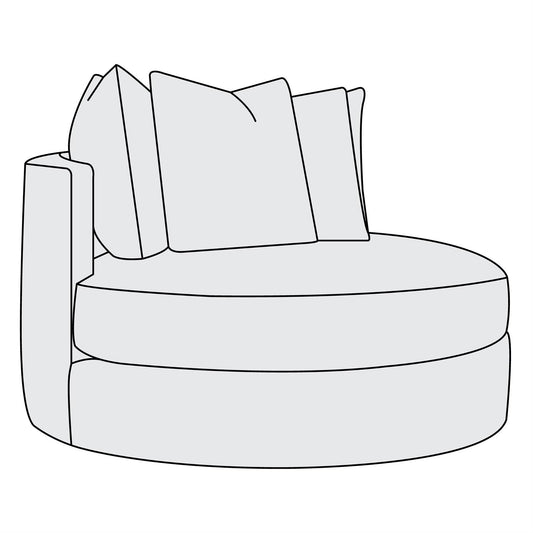 Ferris Fabric Swivel Chair (B5052S) by Bernhardt
