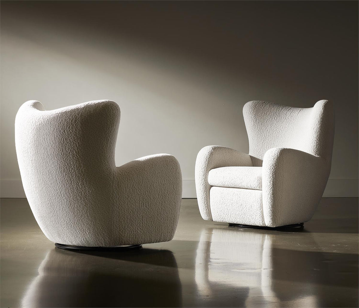Silvi Fabric Swivel Chair (B802SAO) by Bernhardt