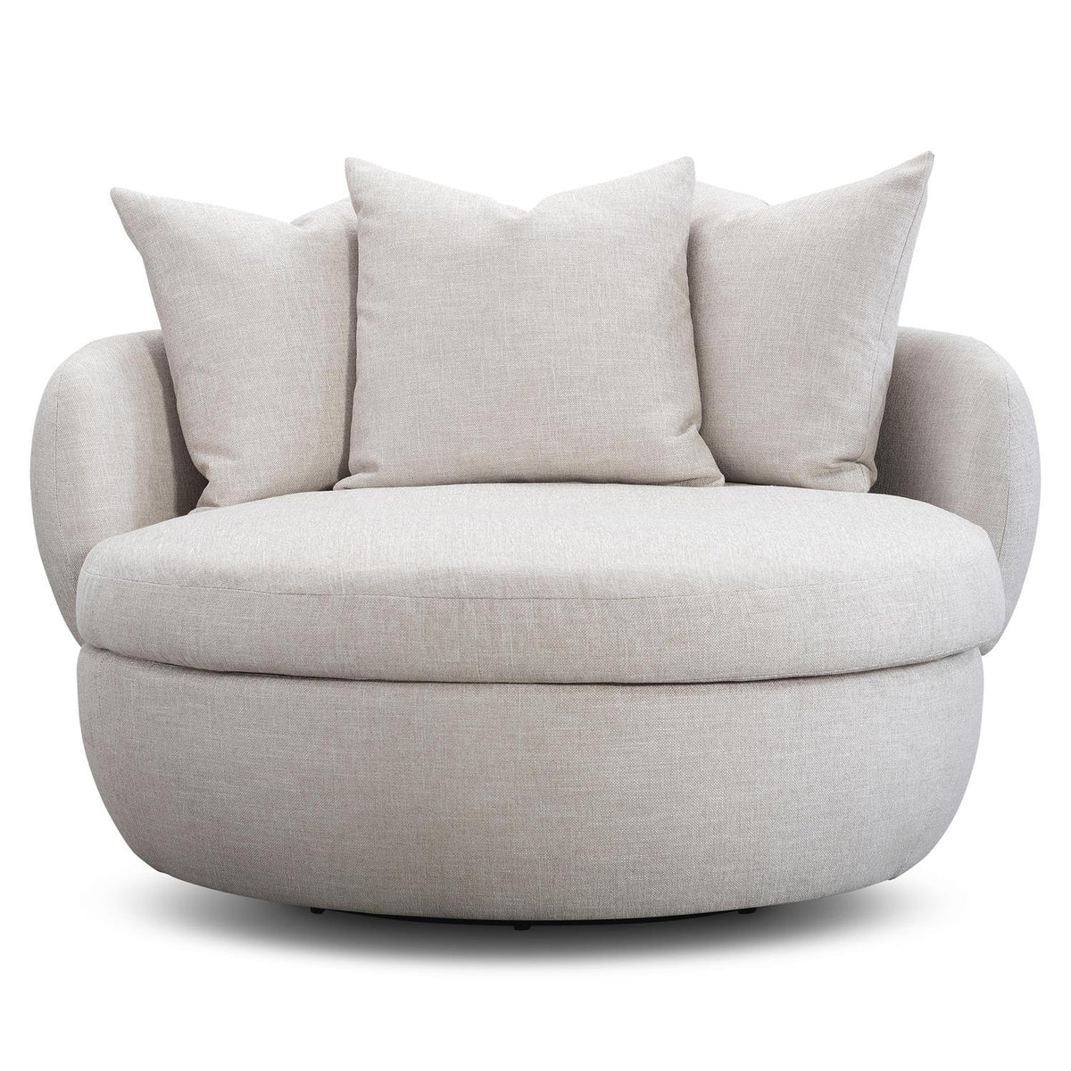 Ollie Fabric Swivel Chair by Bernhardt