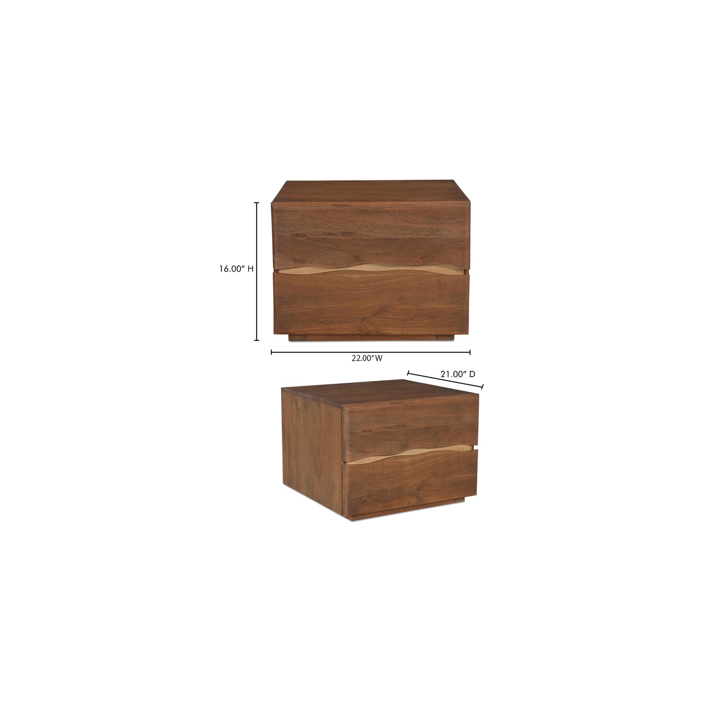 Watson Nightstand Brown by Moe's Home
