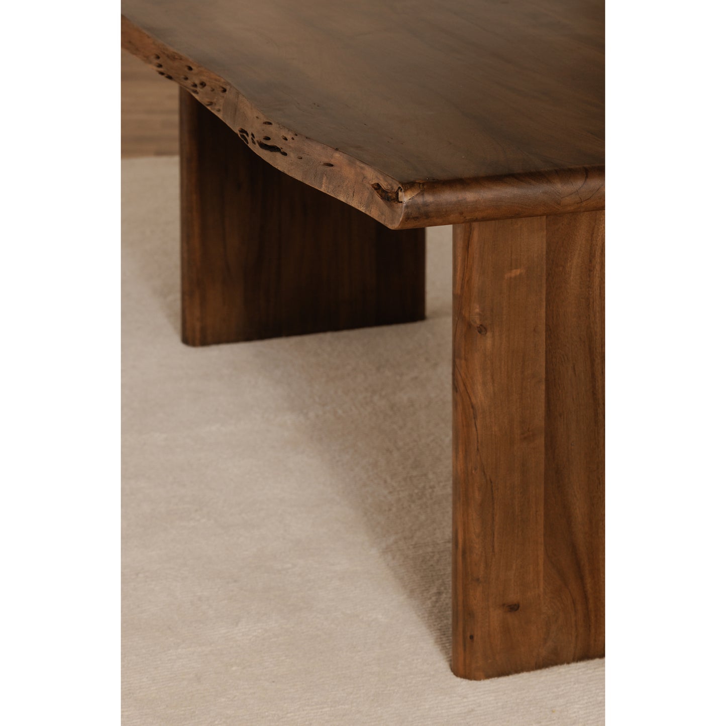 Lila Large Dining Table Brown by Moe's Home