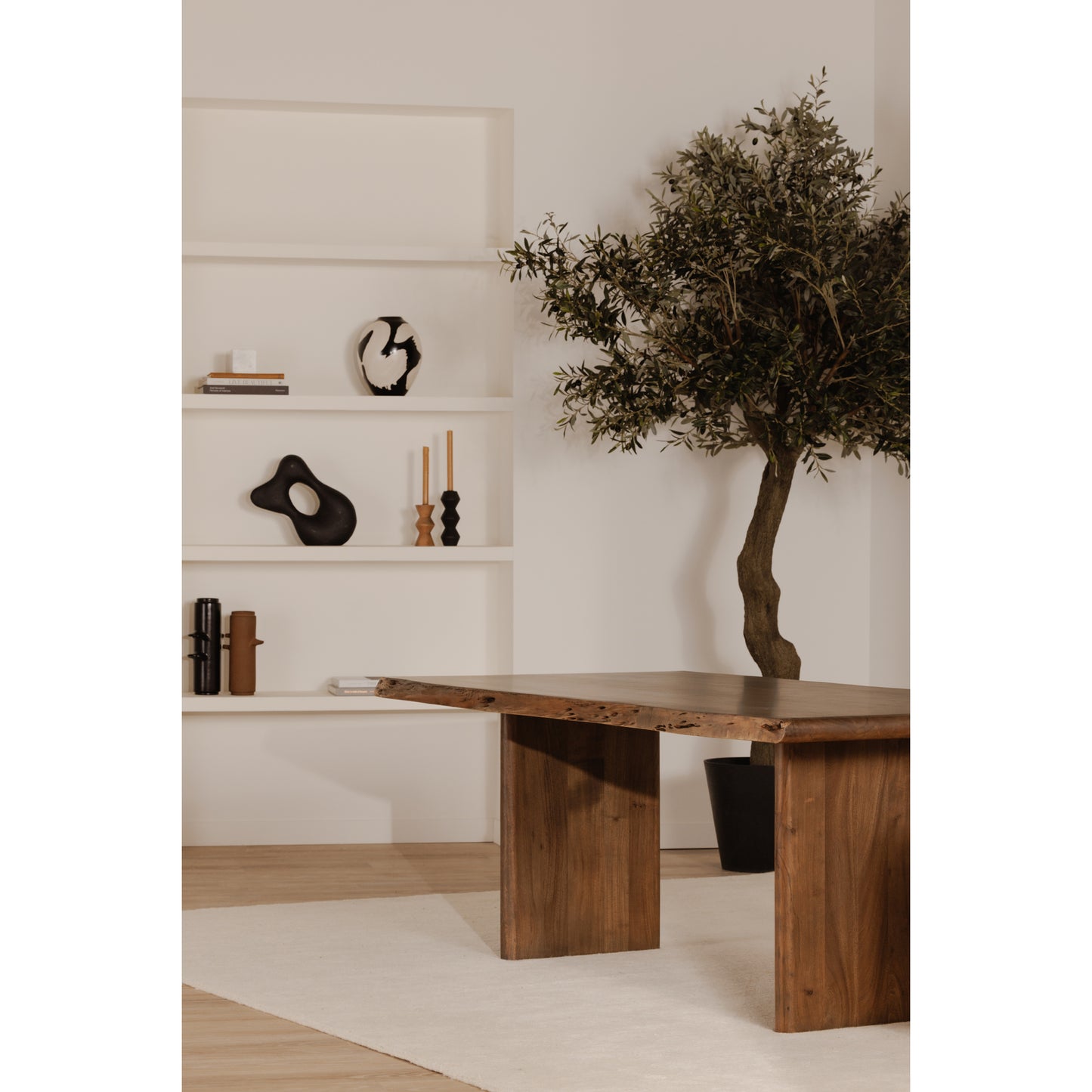 Lila Small Dining Table Brown by Moe's Home