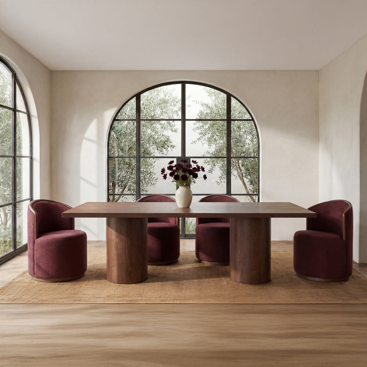 Hadley Dining Table Small Warm by Moe's Home