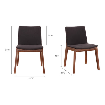 Deco Dining Chair Black- Set Of Two by Moe's Home