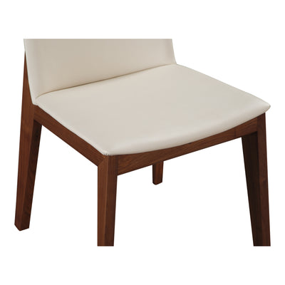 Deco Dining Chair Cream White PVC - Set Of Two by Moe's Home