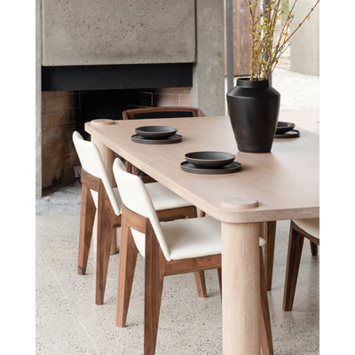 Deco Dining Chair Cream White PVC - Set Of Two by Moe's Home