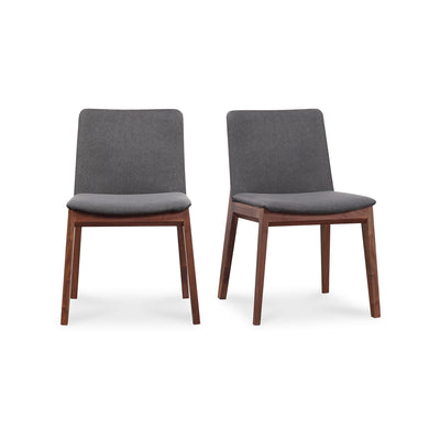 Deco Dining Chair Dark Grey   Set Of Two | Grey