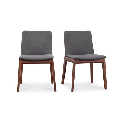 Deco Dining Chair Dark Grey - Set Of Two | Grey