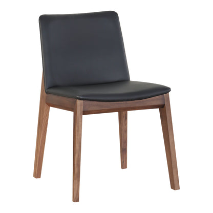 Deco Dining Chair Ebony PVC - Set Of Two
