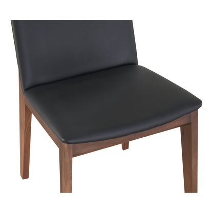 Deco Dining Chair Ebony PVC - Set Of Two