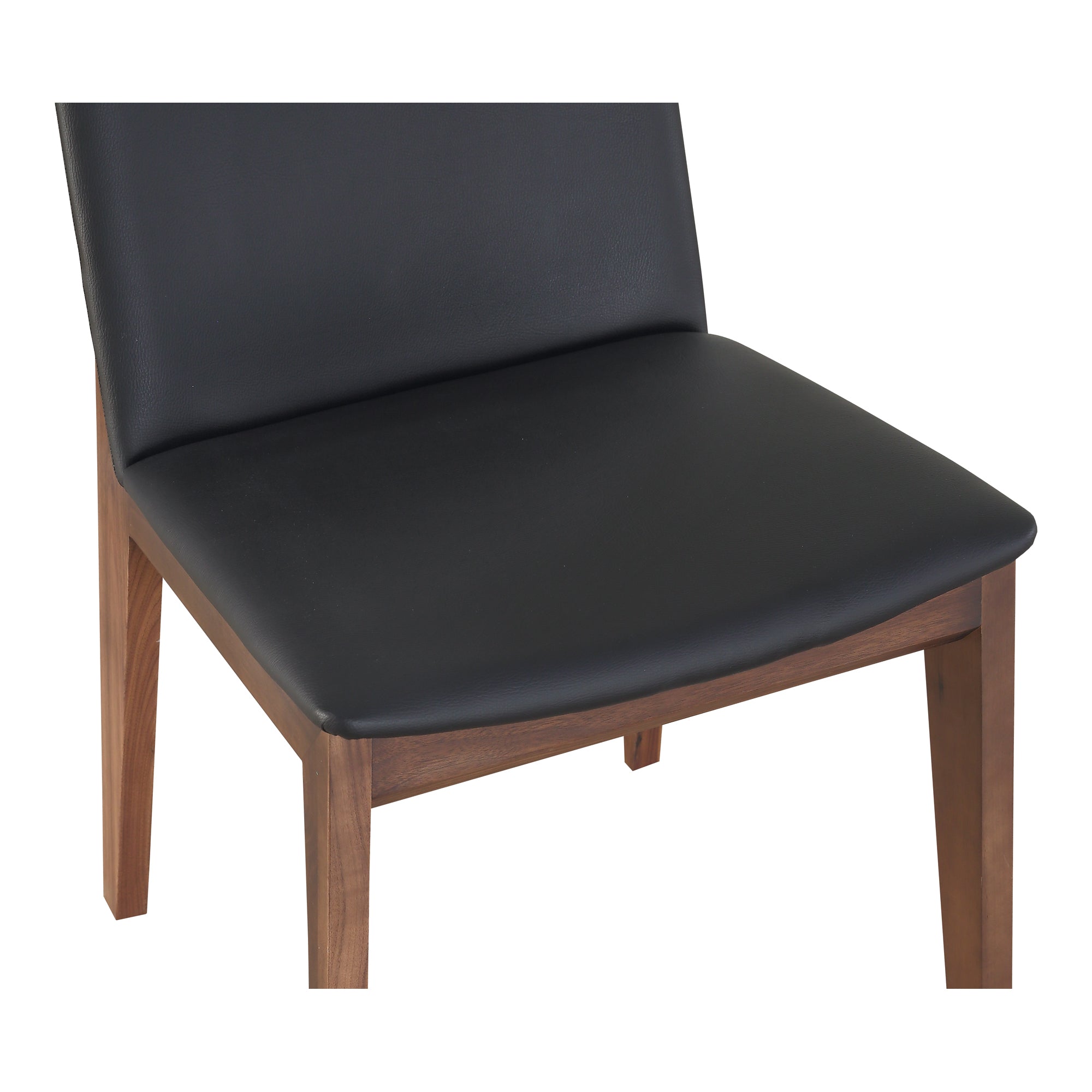 Deco Dining Chair Ebony PVC - Set Of Two