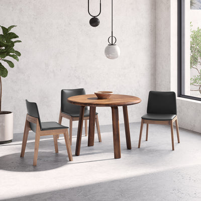 Deco Dining Chair Ebony PVC - Set Of Two by Moe's Home