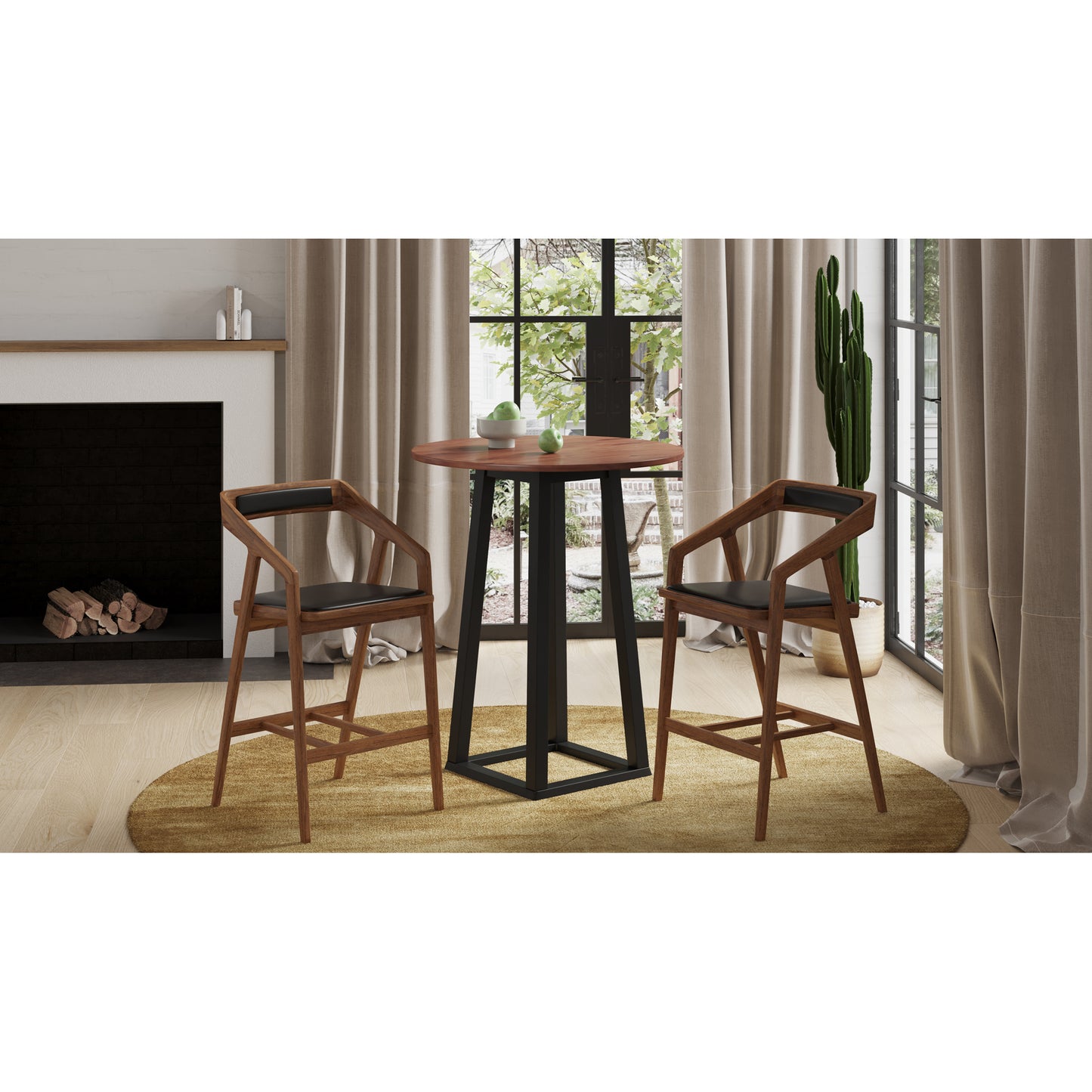 Tri-Mesa Bar Table Brown by Moe's Home
