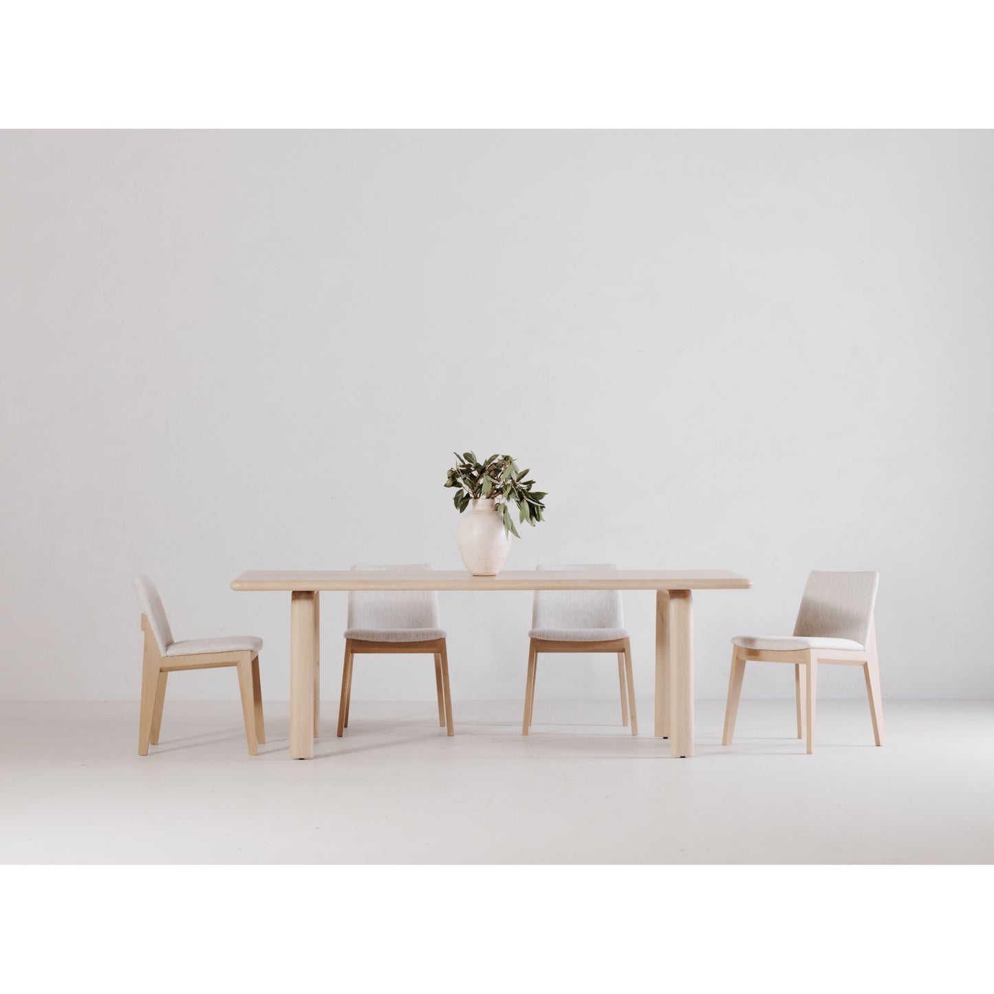 Malibu Dining Table Natural Oak by Moe's Home