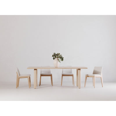 Malibu Dining Table Natural Oak by Moe's Home