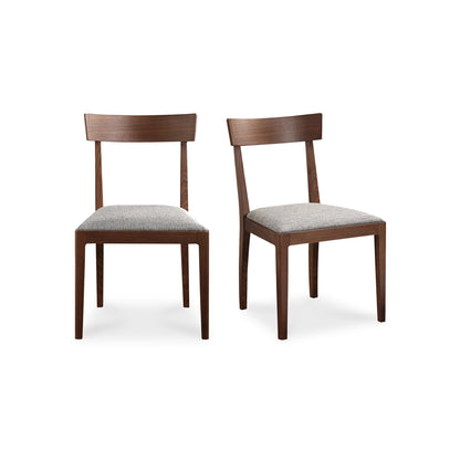 Leone Dining Chair Walnut Brown - Set Of Two