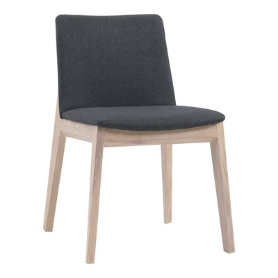 Deco Oak Dining Chair Dark Grey - Set Of Two by Moe's Home