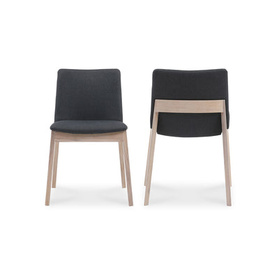 Deco Oak Dining Chair Dark Grey - Set Of Two by Moe's Home