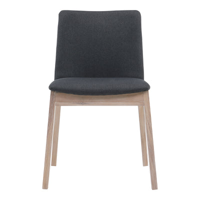 Deco Oak Dining Chair Dark Grey - Set Of Two by Moe's Home